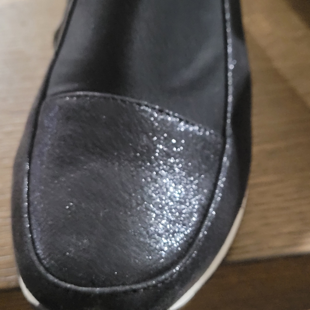 Atalina Black Slip on Ankle Boots Floral - Picture 7 of 11